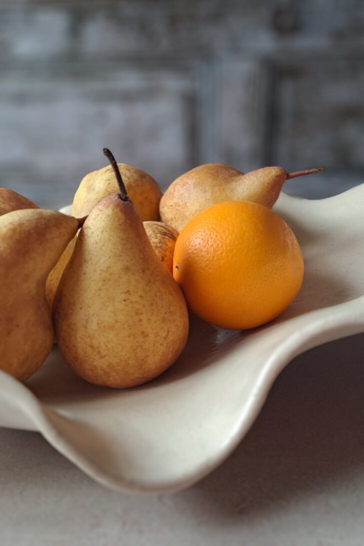 Coupe à fruits en céramique artisanale