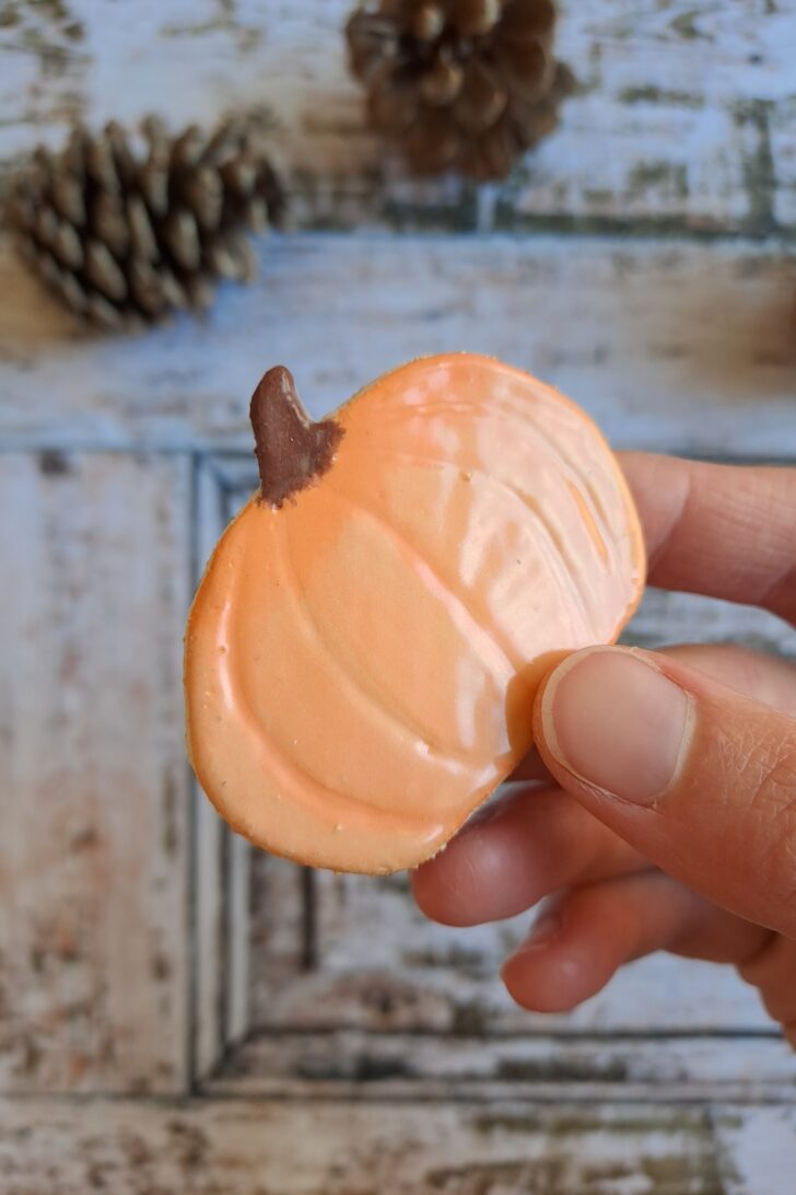 Magnet frigo citrouille en céramique