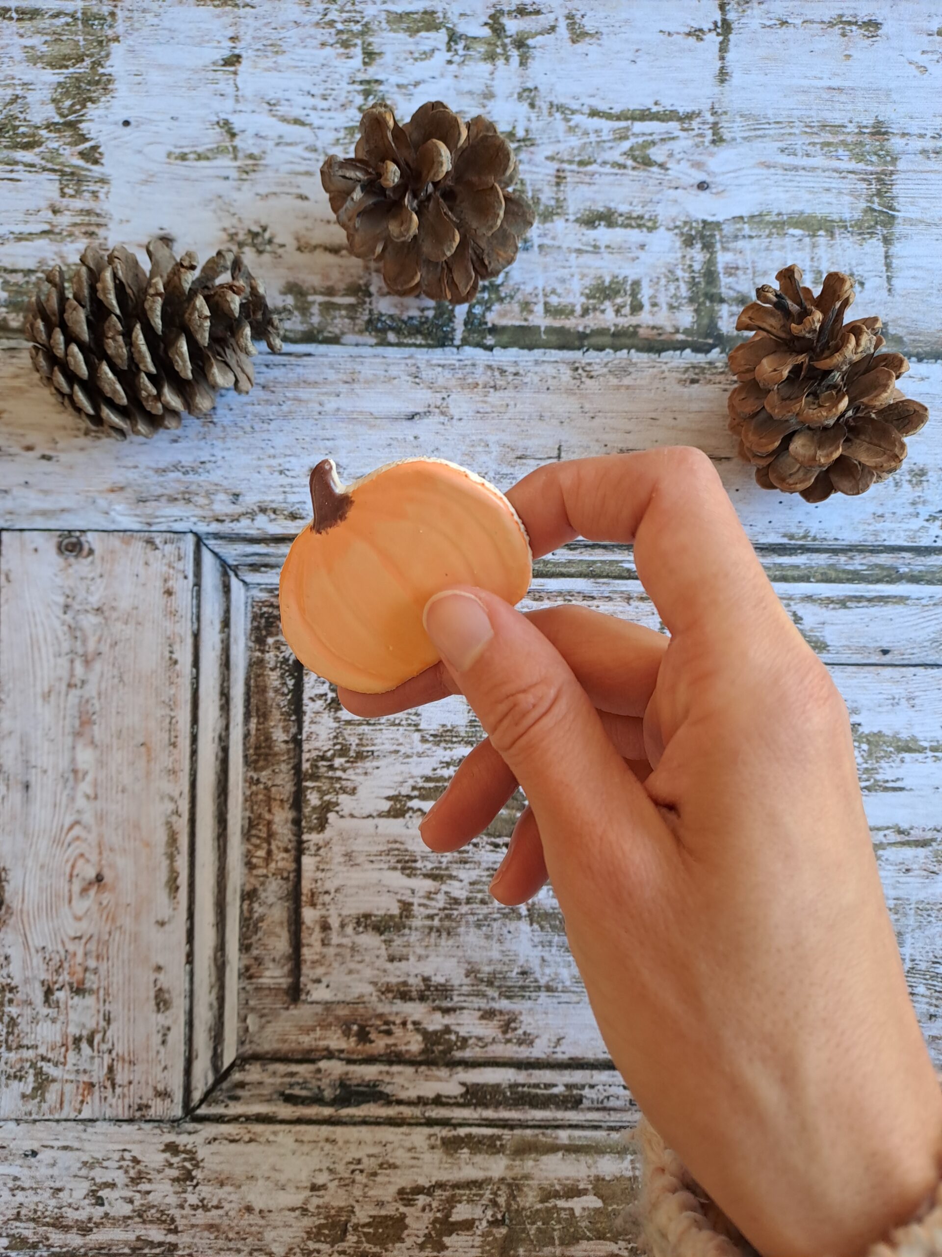 Magnet frigo citrouille en céramique – Image 4