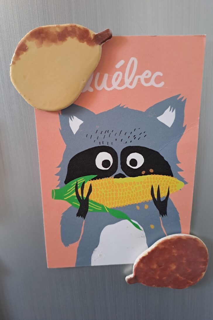 Magnet frigo poire - céramique artisanale