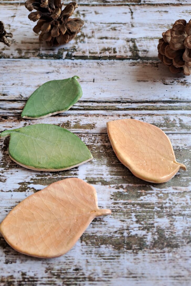 Magnet frigo feuille - céramique artisanale