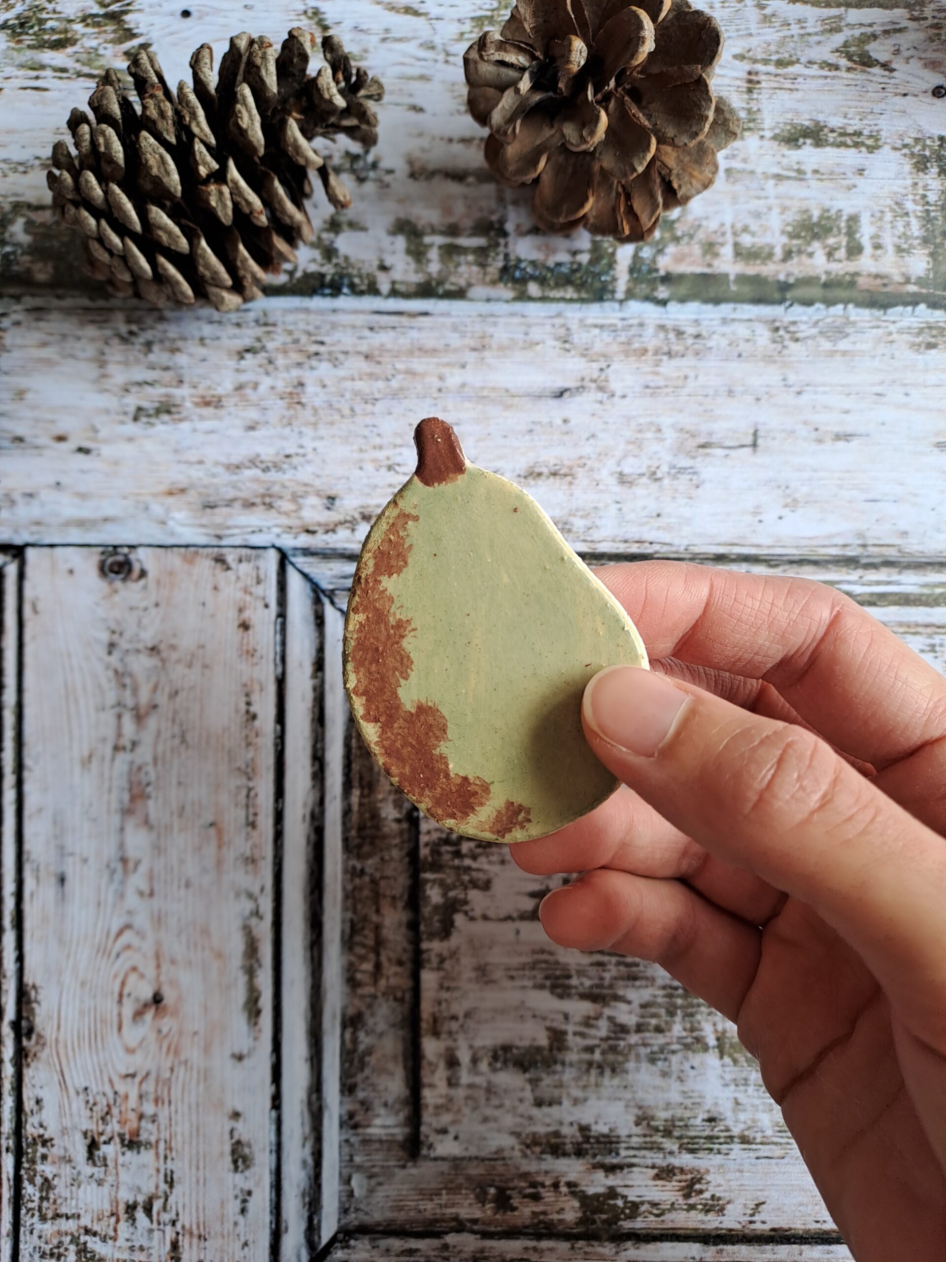 Magnet frigo poire - céramique artisanale – Image 5