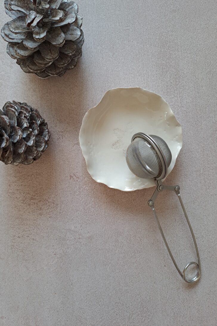 Coupelle repose-sachet de thé Flocon