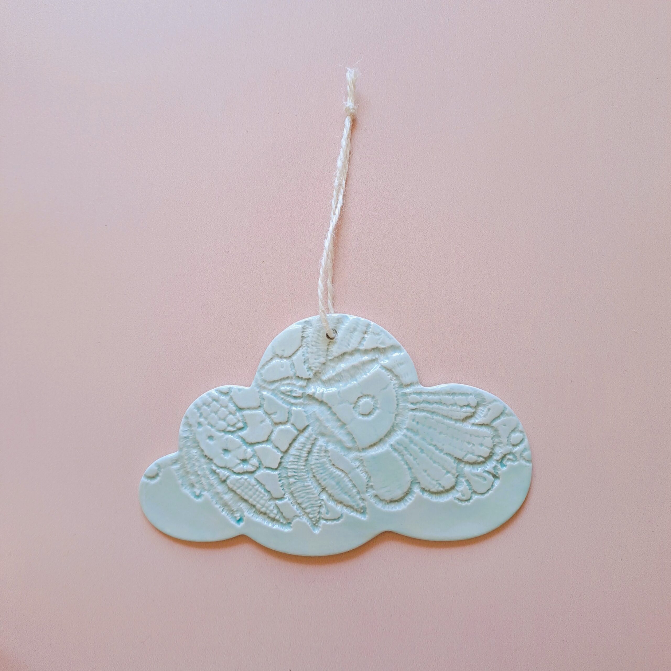 Suspension murale Nuage dentelle en céramique – Image 8