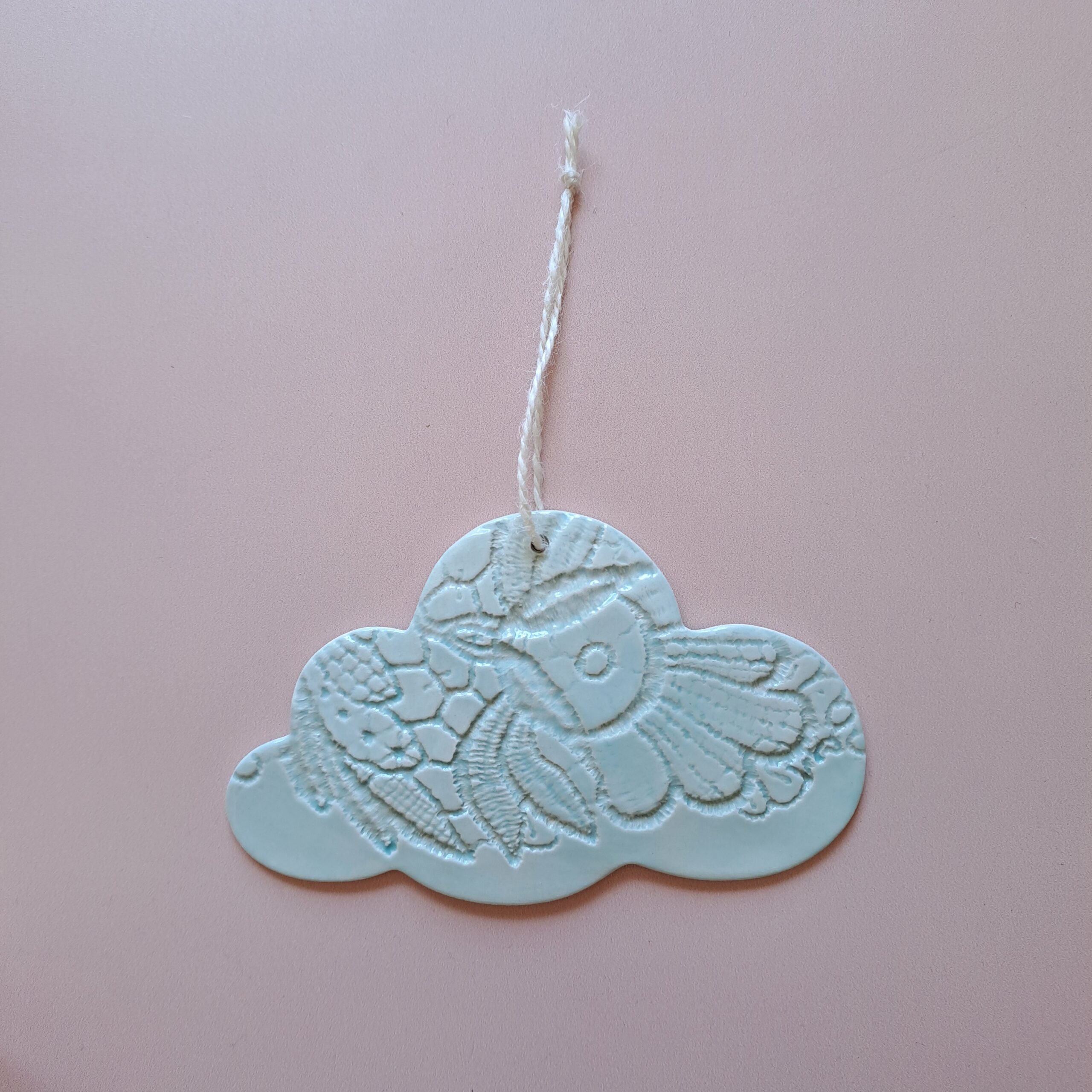 Suspension murale Nuage dentelle de jade en céramique – Image 2