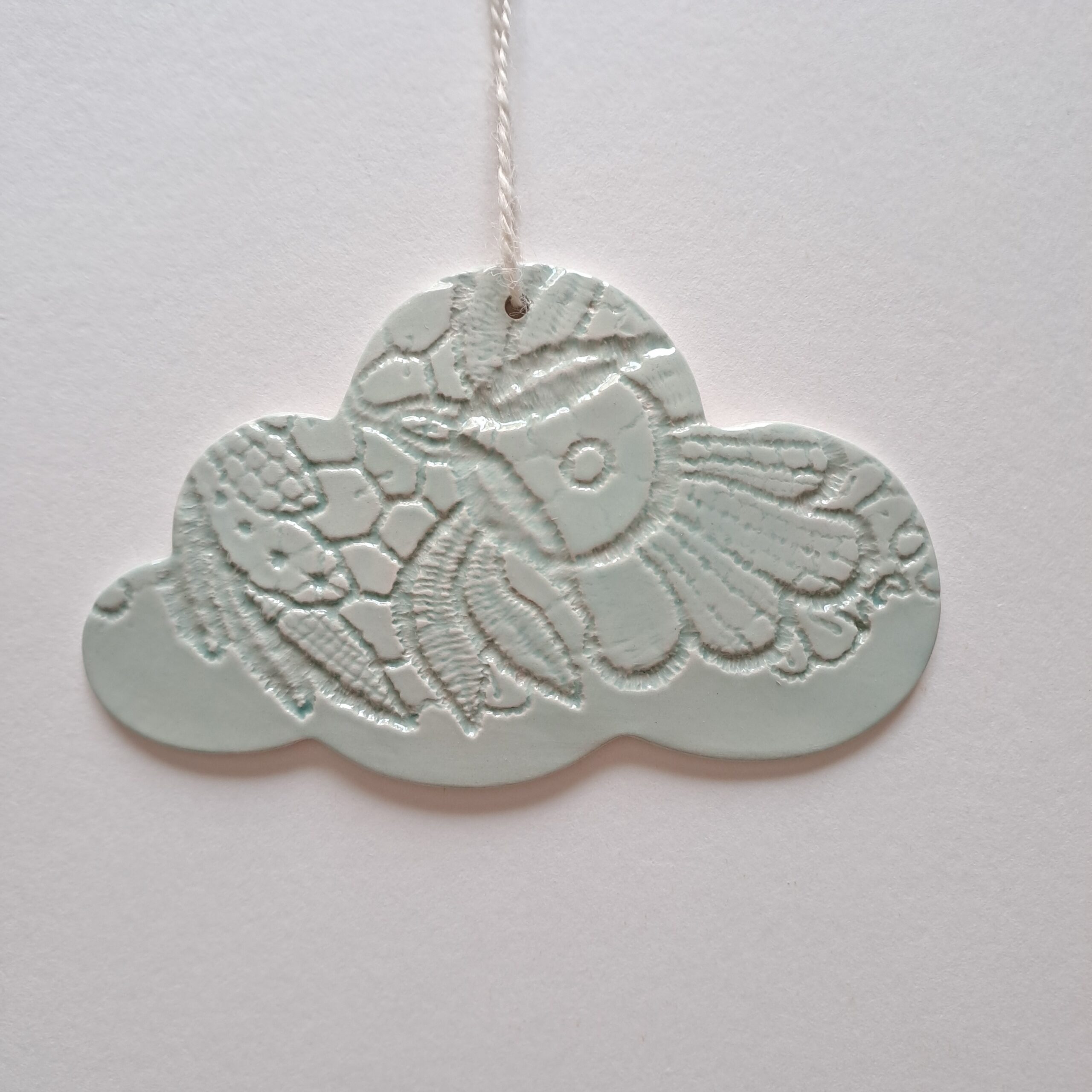 Suspension murale Nuage dentelle de jade en céramique – Image 5