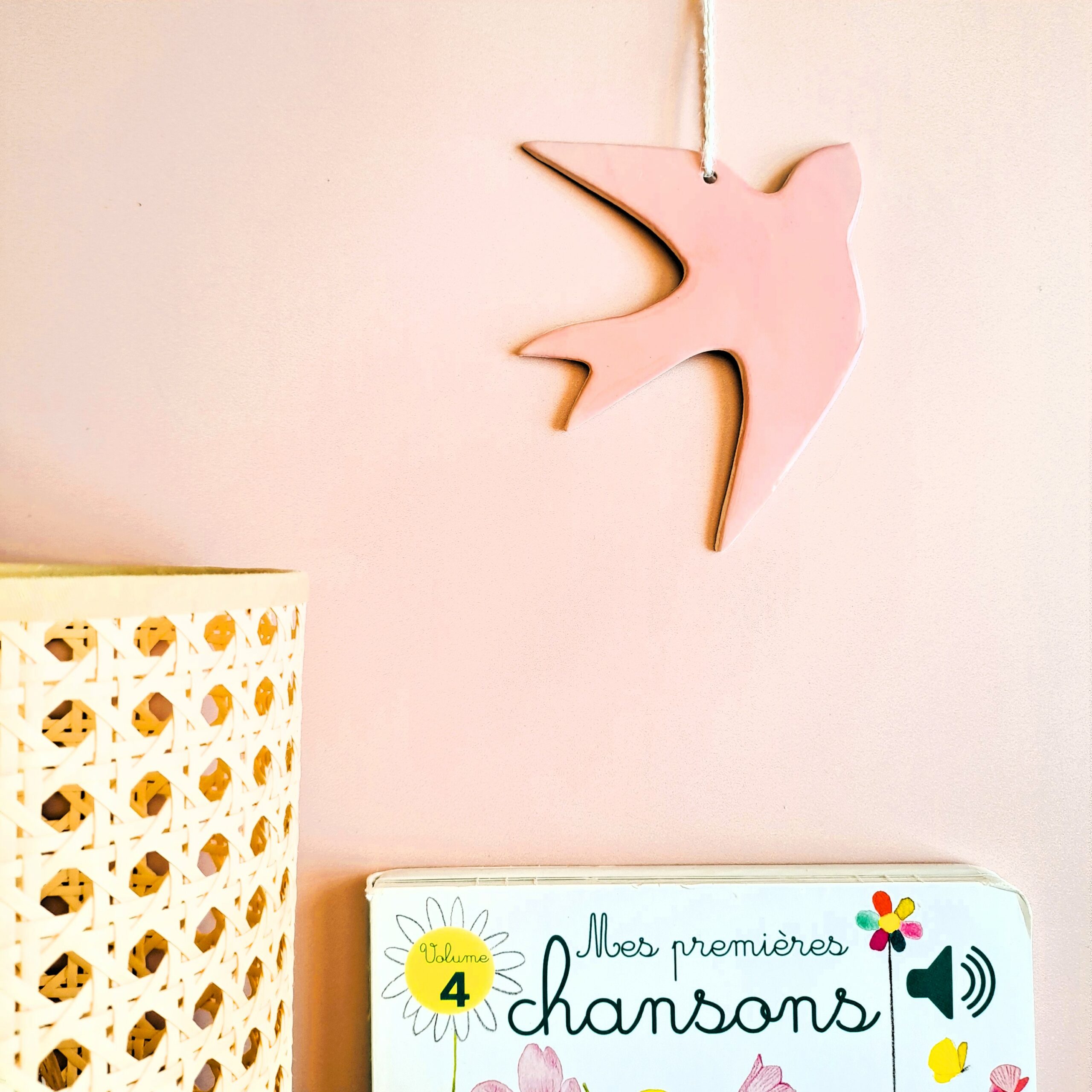 Suspension murale Hirondelle coloris unis en céramique – Image 7